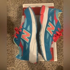 New Balance Kids' Vibrant Blue and Red Sneakers